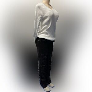 BUNDLE: Zara Women's Distressed Jeans, Tom’s Booties, Tommy Hilfiger Pullover